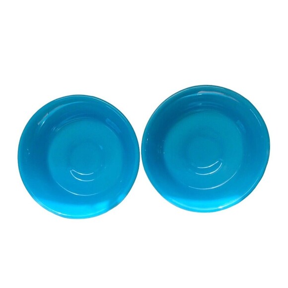 Trisa Stoneware Blue Green Set Of 2 Footed Ice Cream Dessert Bowls - Picture 4 of 6